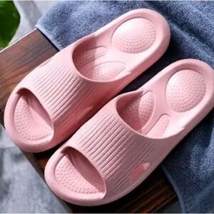 Comfortable Pink Slide Sandals